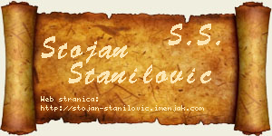 Stojan Stanilović vizit kartica